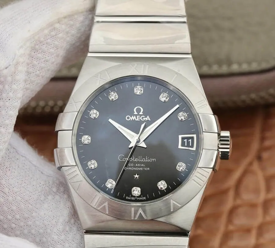 Omega Constellation 123.10.38.21.51.001 VS Factory 1:1 Best Edition Replica Watch Diamond-set Dial